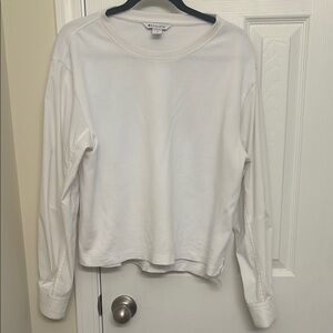 EUC Athleta size medium white long sleeve top